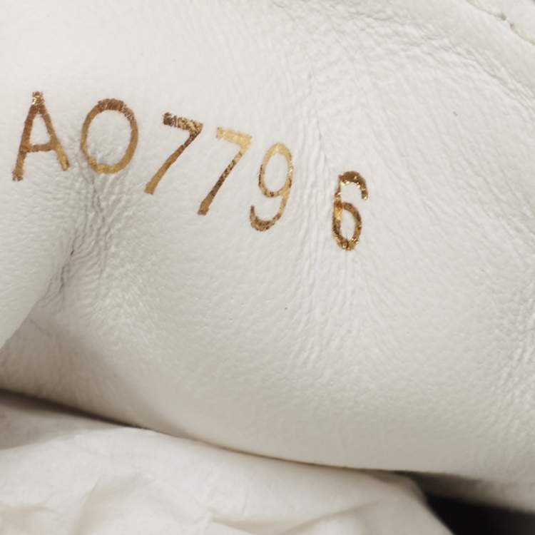 Pre Owned Dolce & Gabbana White/Black Canvas Portofino Sneakers Size 40