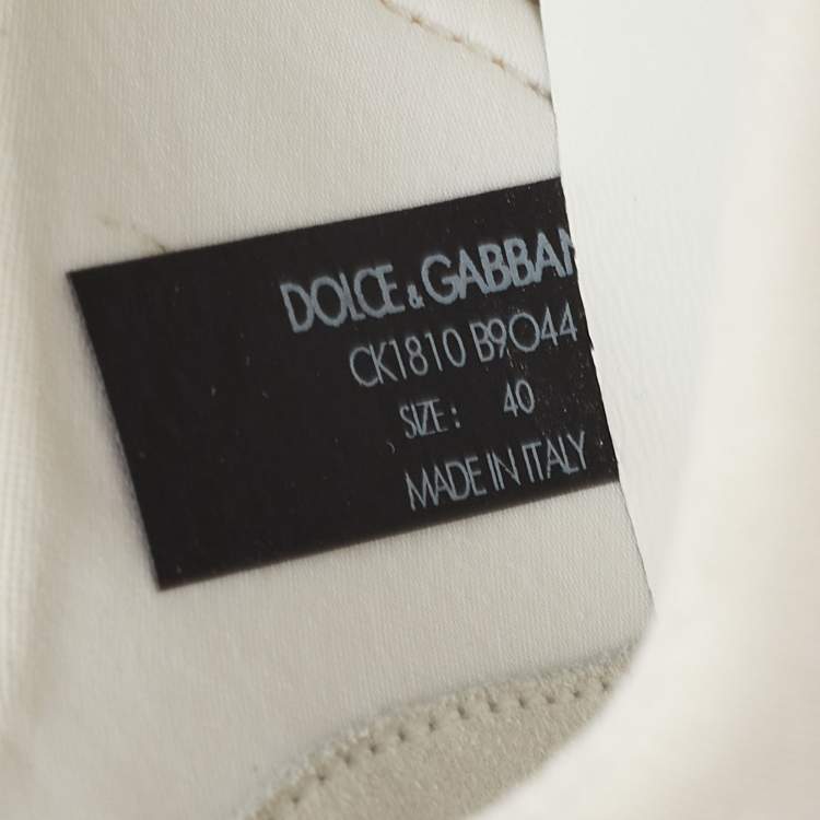 Pre Owned Dolce & Gabbana Multicolor Canvas Graffiti Print Ns1 Low Top Sneakers Size 40