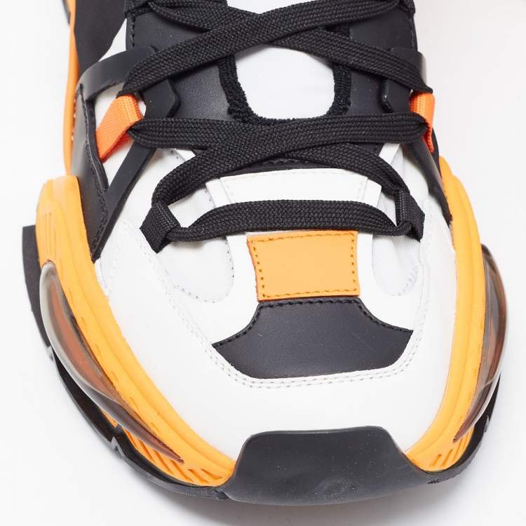 Pre Owned Dolce & Gabbana Tricolor Nylon and Leather Airmaster Low Top Sneakers Size 47