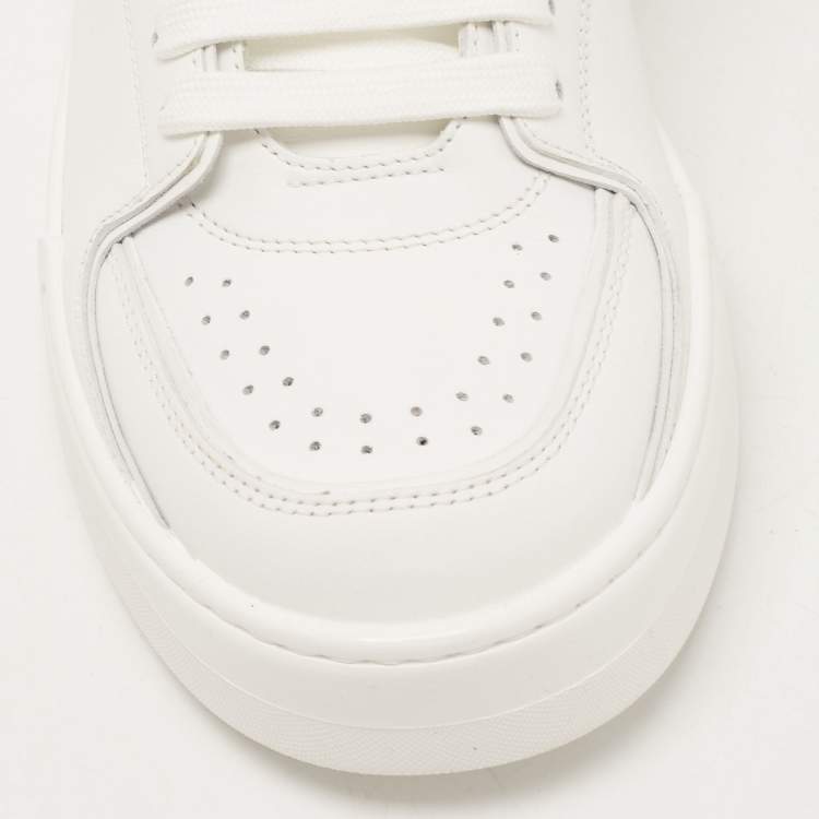 Pre Owned Dolce & Gabbana White Leather Roma Sneakers Size 41