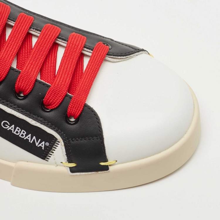 Pre Owned Dolce & Gabbana Multicolor Leather 1984 Milano Sneakers Size 42