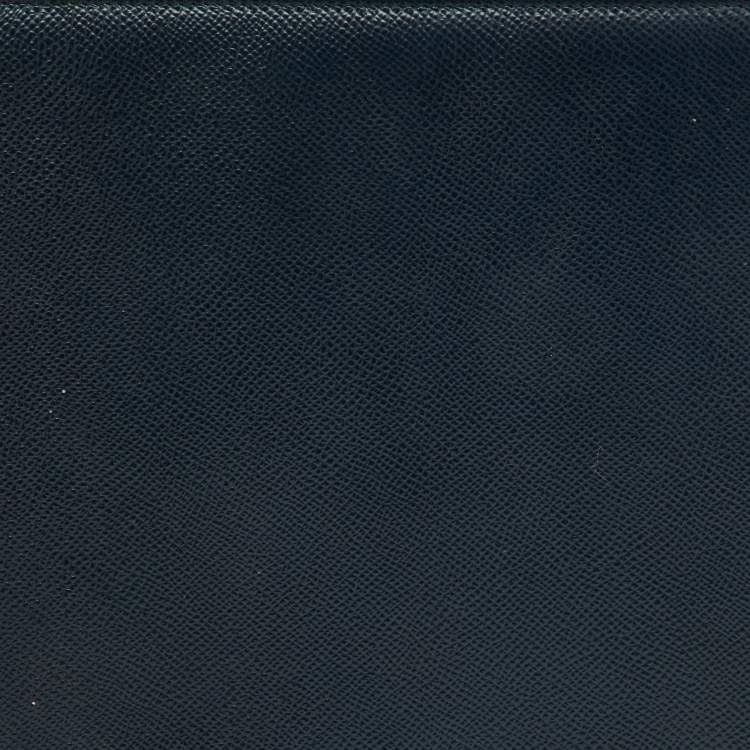 Pre Owned Dolce & Gabbana Navy Blue Leather Business Organizer
