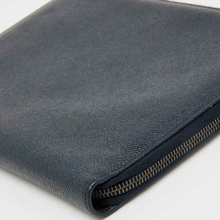 Pre Owned Dolce & Gabbana Navy Blue Leather Business Organizer