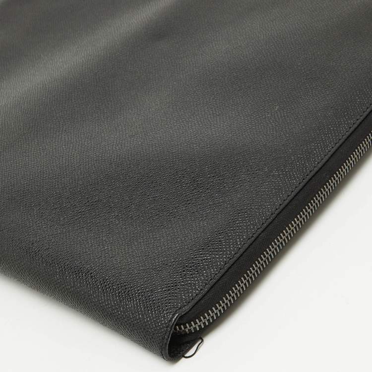 Pre Owned Dolce & Gabbana Black Leather Business Agenda Organizer