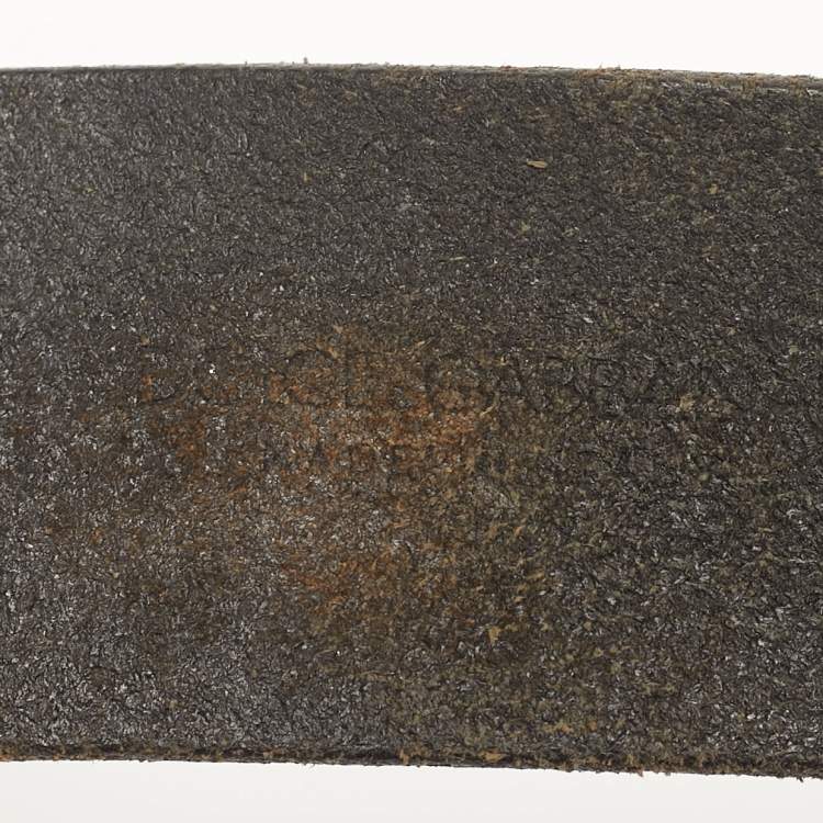 Pre Owned حزام دولتشي أند غابانا جلد أسود بلوحة بالشعار 95 سم