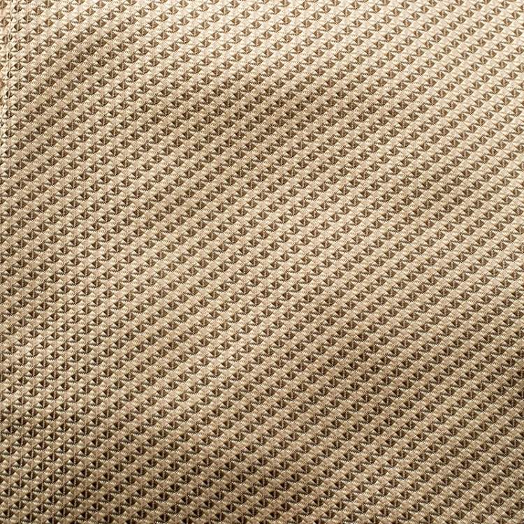مملوكة مسبقًا Dolce & Gabbana Vintage Beige Patterned Silk Jacquard Peek-A-Boo Tie