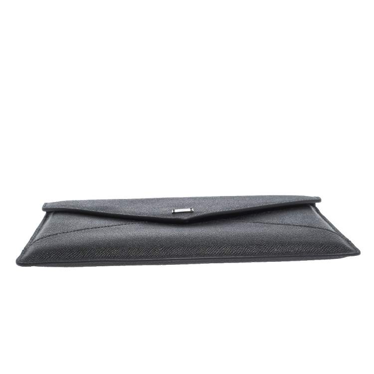Pre Owned Dolce & Gabbana Black Leather iPad Envelope Case