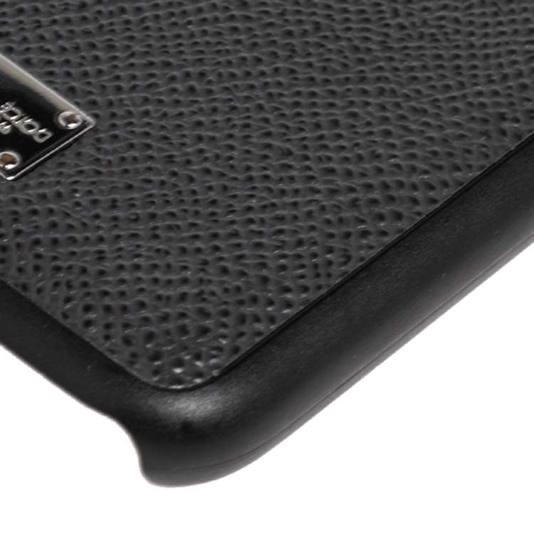 Pre Owned Dolce & Gabbana Black Leather iPhone 7/8 Plus Case