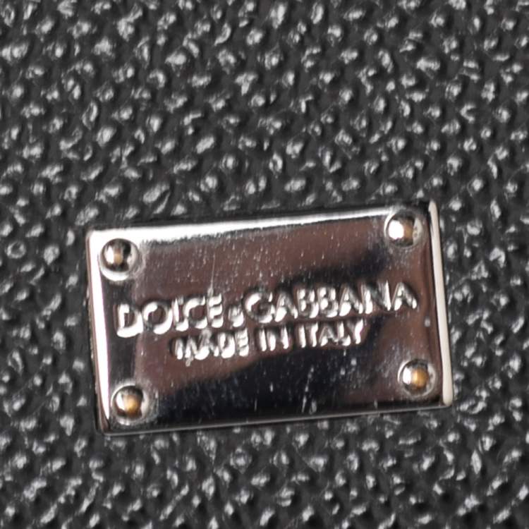 Pre Owned Dolce & Gabbana Black Leather iPhone 7/8 Plus Case
