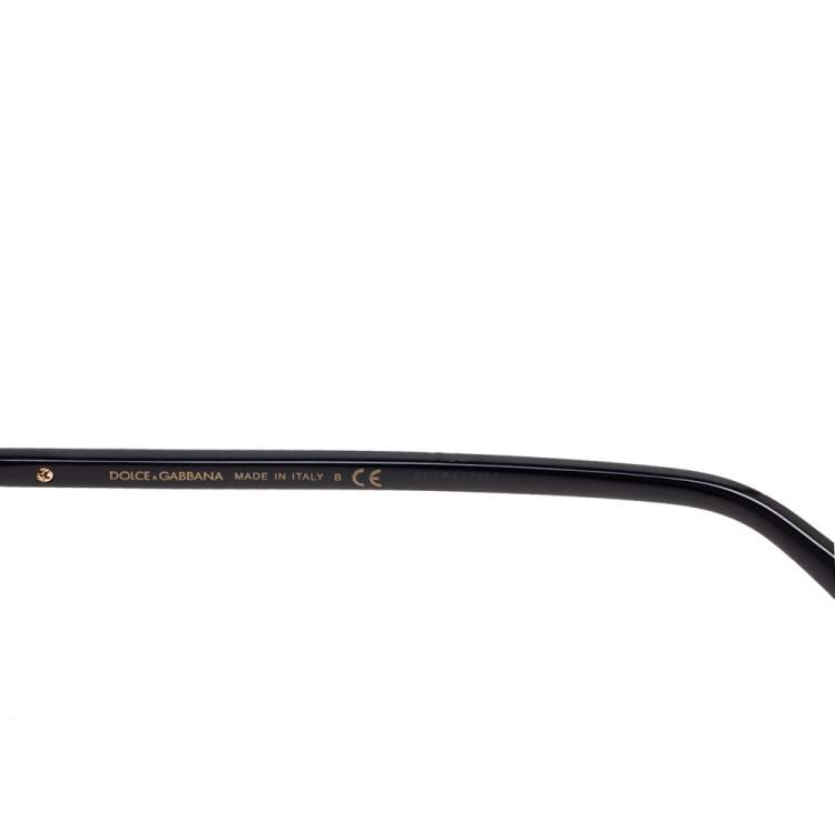 Pre Owned Dolce & Gabbana Black DG4341 Oval Sunglasses