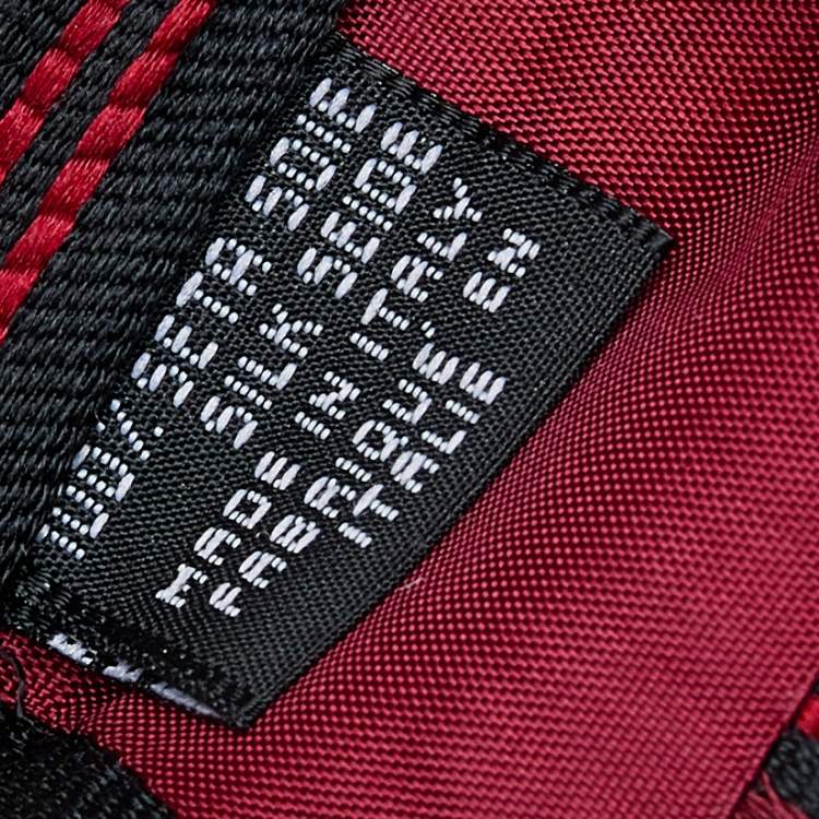 Pre Owned Dolce & Gabbana Red & Black Striped Silk Jacquard Tie