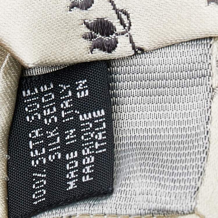 Pre Owned Dolce & Gabbana Cream Floral Silk Jacquard Tie