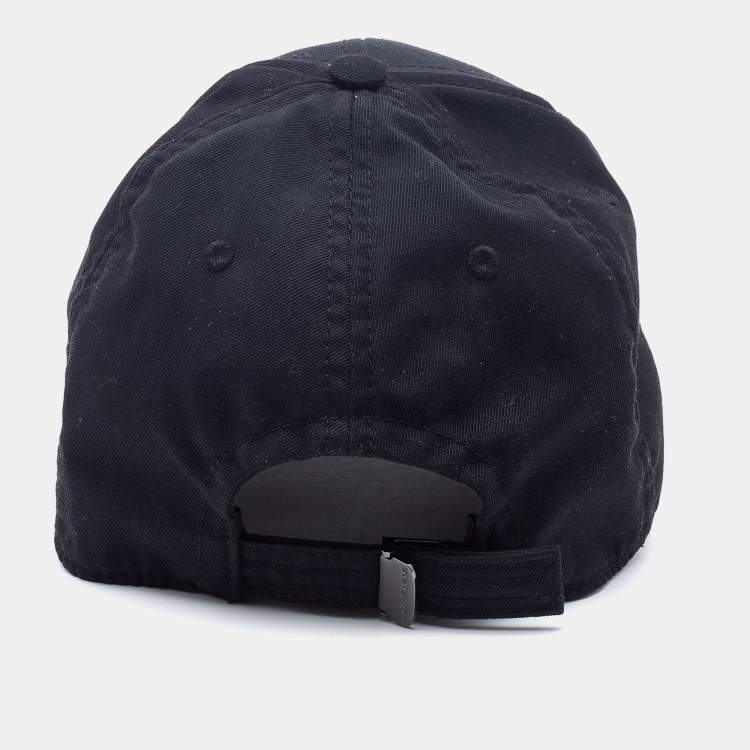 Pre Owned Dolce & Gabbana Black Wool & Cotton Logo Embroidered Baseball Cap (57)