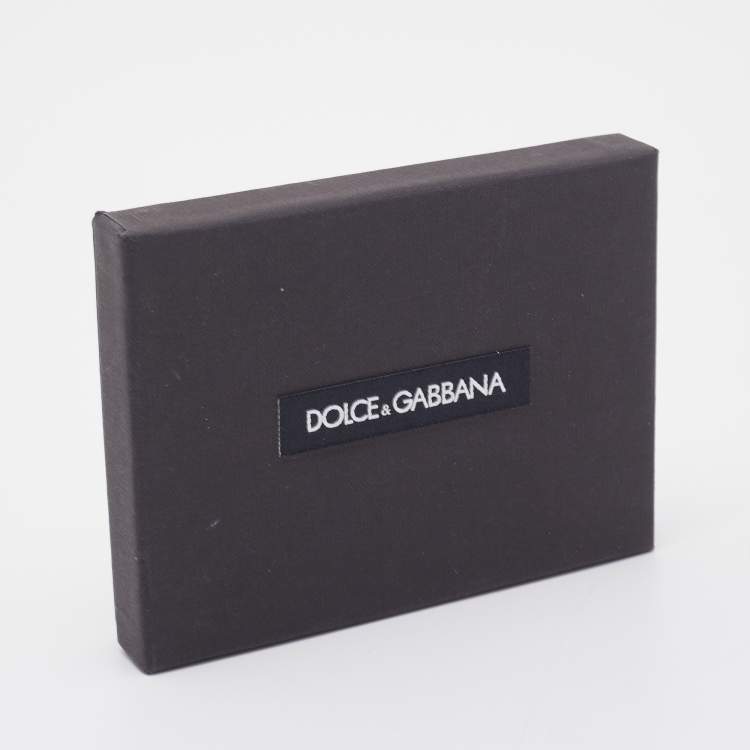 Pre Owned Dolce & Gabbana Silver Tone Logo Tag Chain Necklace