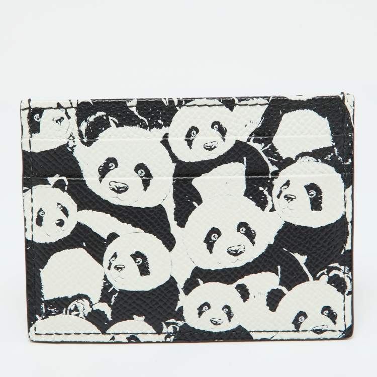 Pre Owned Dolce & Gabbana Black Leather Card Holder