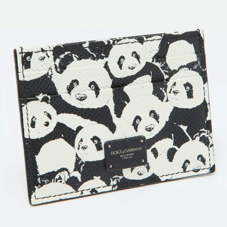 Pre Owned Dolce & Gabbana Black Leather Card Holder