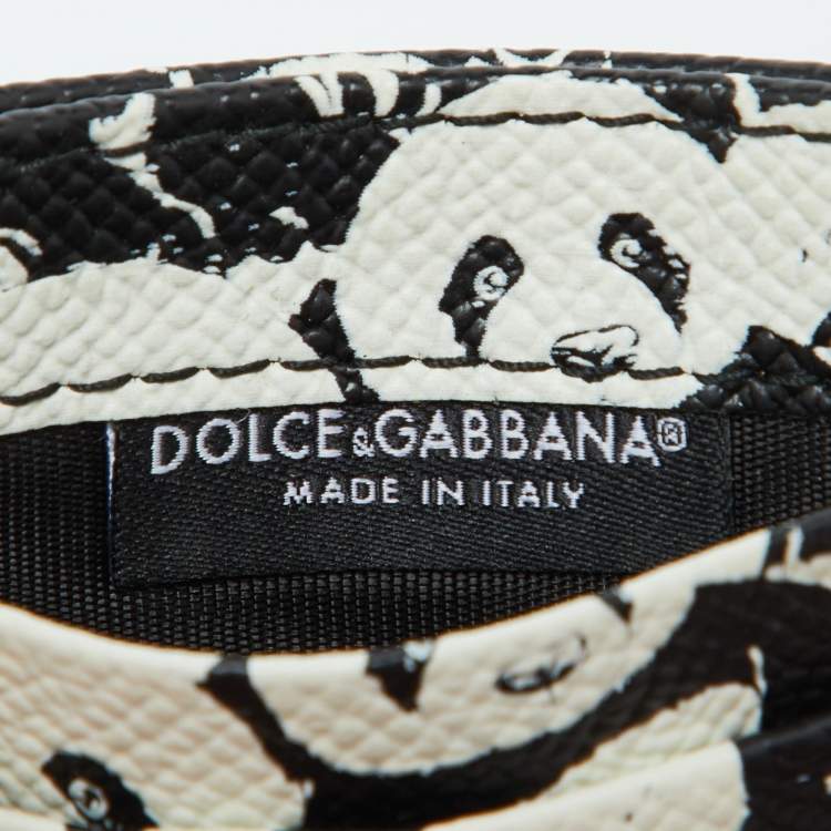 Pre Owned Dolce & Gabbana Black Leather Card Holder