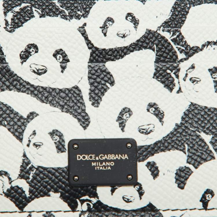 Pre Owned Dolce & Gabbana Black Leather Card Holder