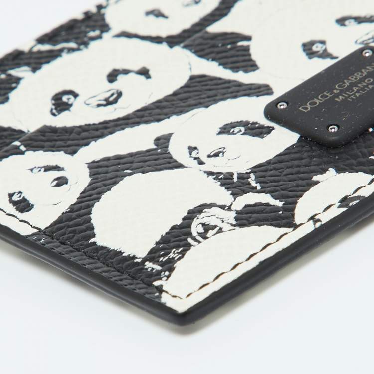 Pre Owned Dolce & Gabbana Black Leather Card Holder