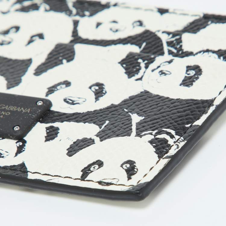 Pre Owned Dolce & Gabbana Black Leather Card Holder
