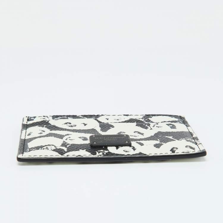 Pre Owned Dolce & Gabbana Black Leather Card Holder