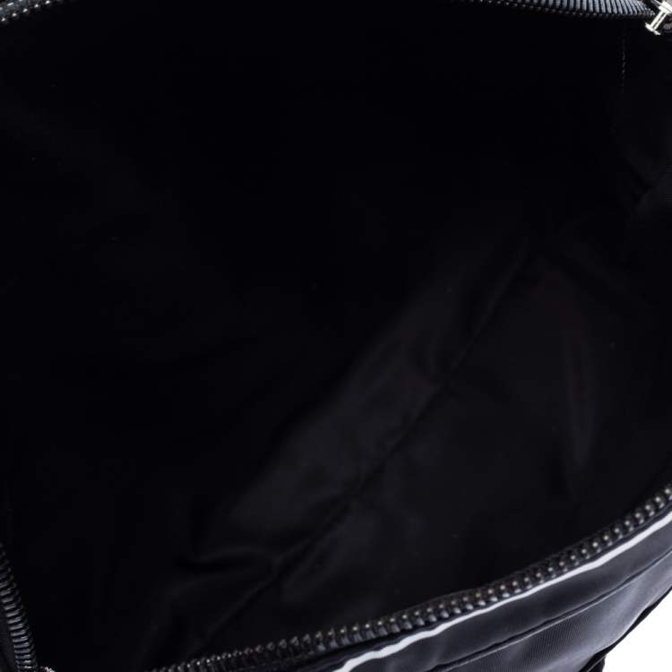 Pre Owned Dolce & Gabbana Black Nylon and Leather Messenger Bag