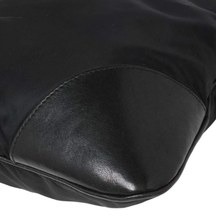 Pre Owned Dolce & Gabbana Black Nylon and Leather Messenger Bag