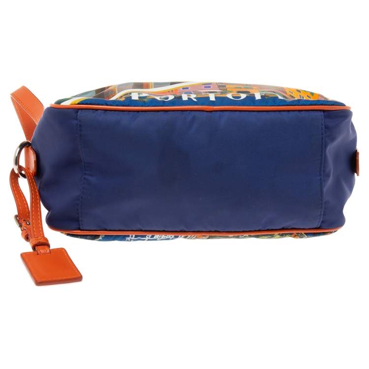 Pre Owned Dolce & Gabbana Multicolor Graffiti Printed Nylon Pouch 