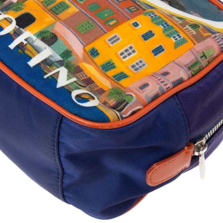 Pre Owned Dolce & Gabbana Multicolor Graffiti Printed Nylon Pouch 