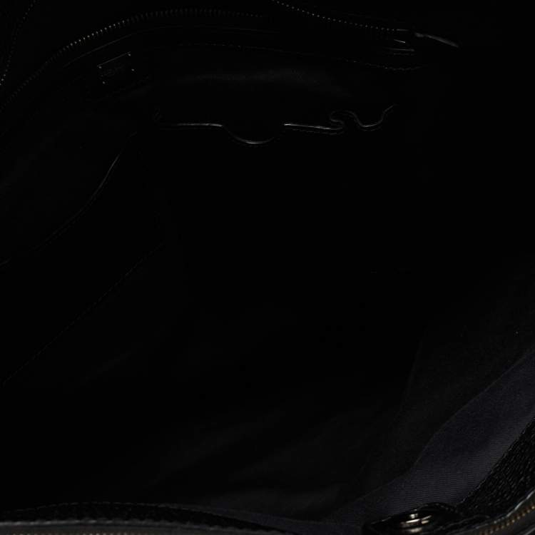 Pre Owned Dolce & Gabbana Black Textured Leather Tote