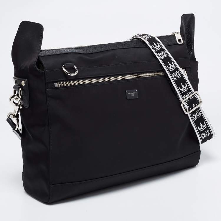 Pre Owned Dolce & Gabbana Black Nylon Laptop Bag