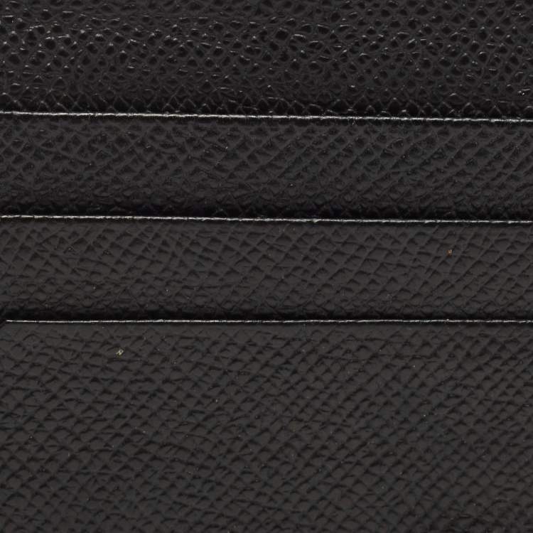 Pre Owned Dolce and Gabbana Black Leather 6CC Card Holder
