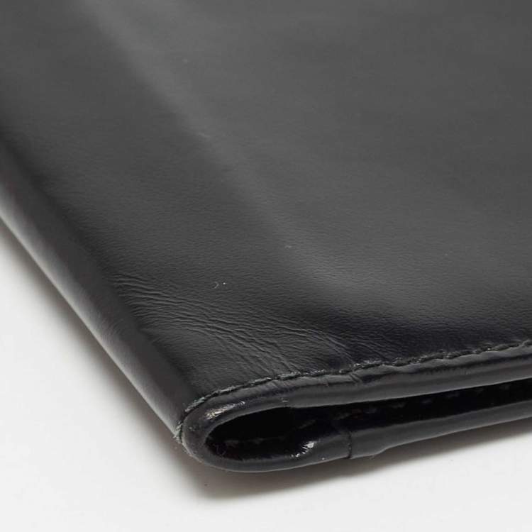 Pre Owned Dolce & Gabbana Black Leather Bifold Card Holder