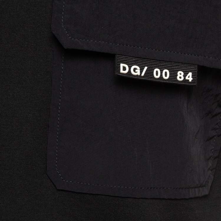 Pre Owned Dolce & Gabbana Black Camouflage Print Jersey T-Shirt XS