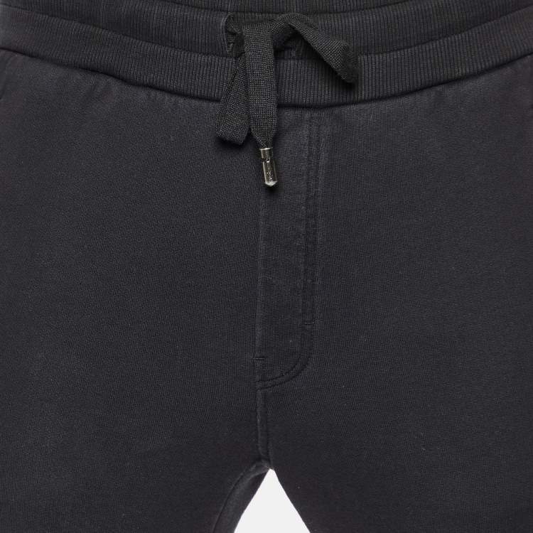 Pre Owned Dolce & Gabbana Black Cotton Jogger Pants XS