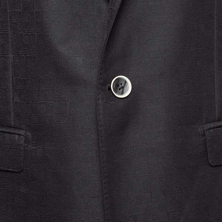Pre Owned Dolce & Gabbana Black Wool Blend Tailored Pants Suit M