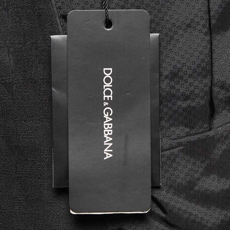 Pre Owned Dolce & Gabbana Black Wool Blend Tailored Pants Suit M