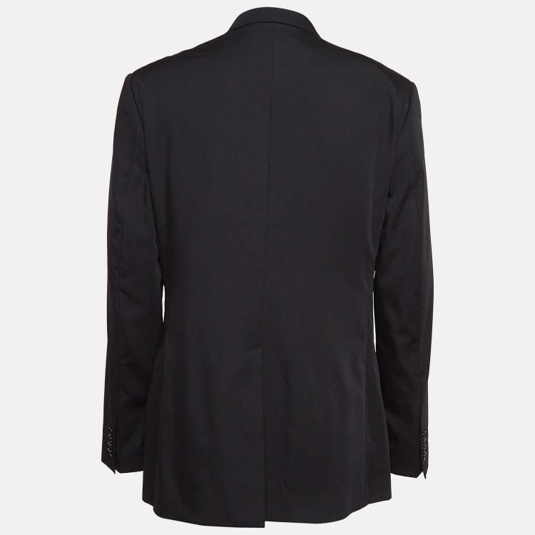 Pre Owned Dolce & Gabbana Black Wool Single Breasted Martini Blazer XXXL