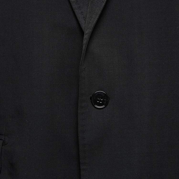 Pre Owned Dolce & Gabbana Black Wool Single Breasted Martini Blazer XXXL