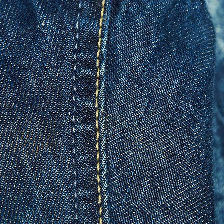 Pre Owned Dolce & Gabbana Blue Washed Denim Jeans S Waist 34"