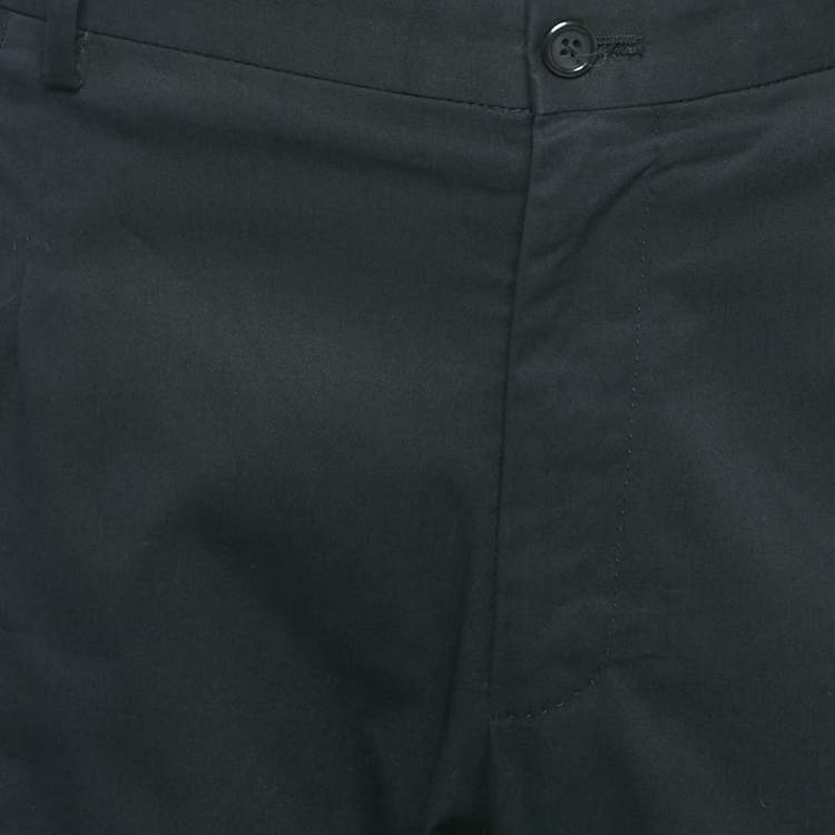 Pre Owned Dolce & Gabbana Black Cotton Tailored Trousers XXXL 
