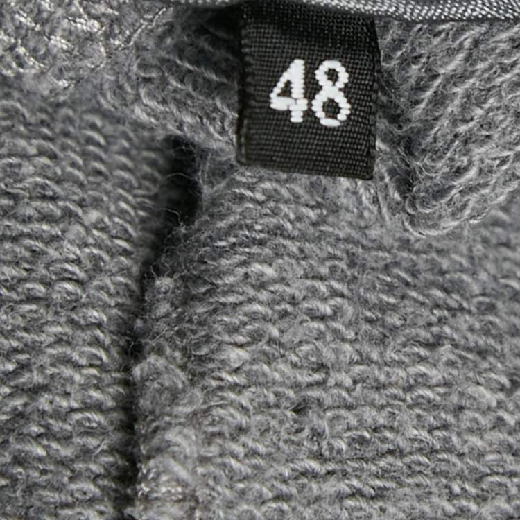 Pre Owned Dolce & Gabbana Grey Cotton Applique Detail Sweatshirt and Pants Set M