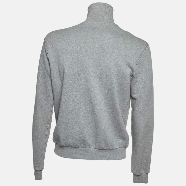 Pre Owned Dolce & Gabbana Grey Cotton Zip Up Jacket M