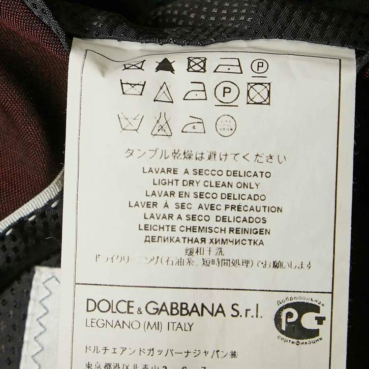 Pre Owned Dolce & Gabbana Brown Virgin Wool Tailored Blazer XXL