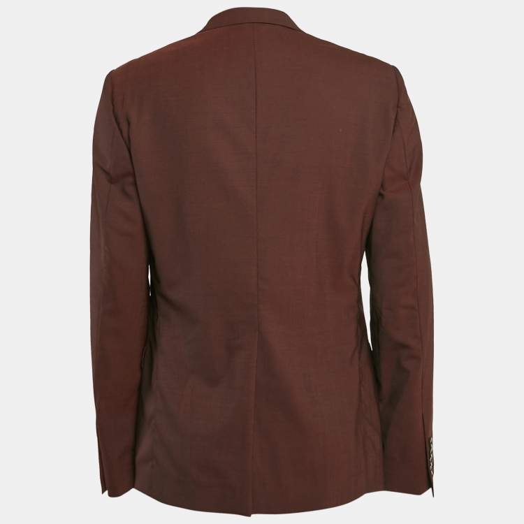 Pre Owned Dolce & Gabbana Brown Virgin Wool Tailored Blazer XXL
