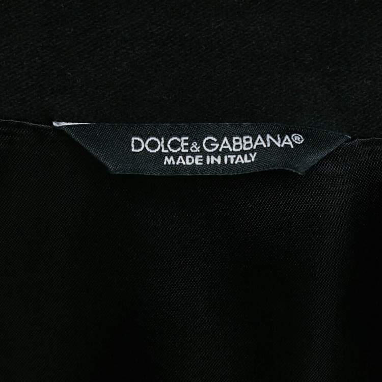 Pre Owned Dolce & Gabbana Black Gabardine Cotton Utility Jacket XL