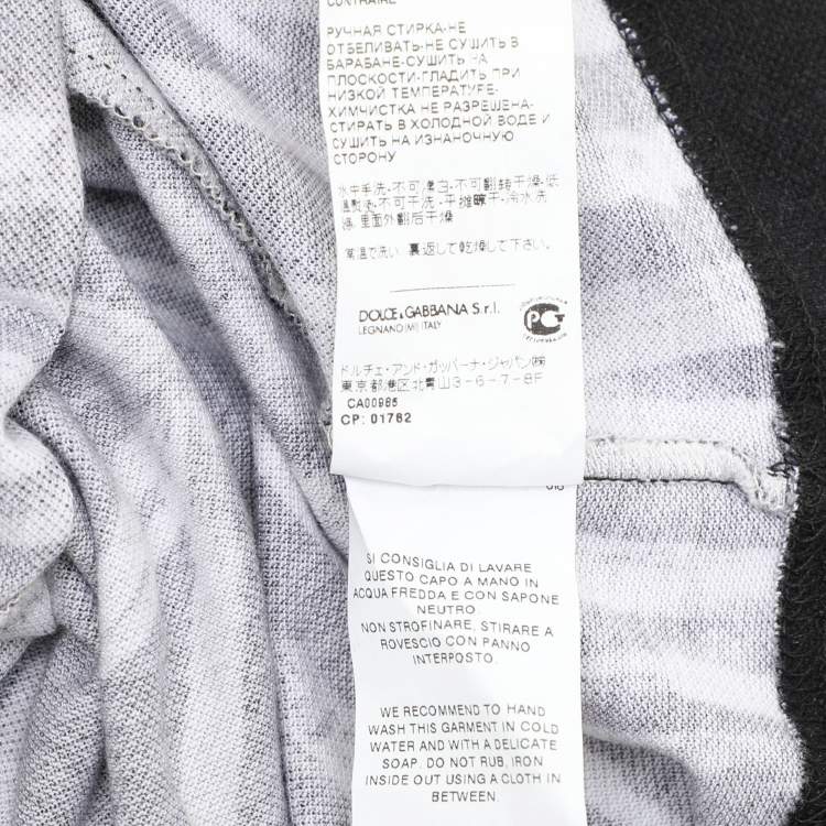 Pre Owned Dolce & Gabbana Multicolor Printed Cotton Polo T-Shirt XS