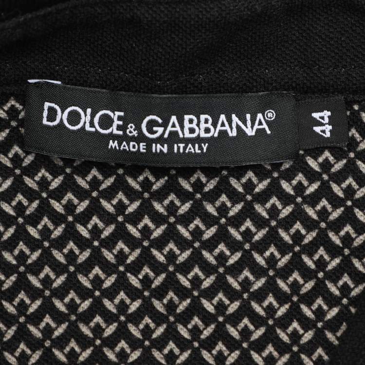 Pre Owned Dolce & Gabbana Multicolor Peacock Print Cotton Polo Shirt XS