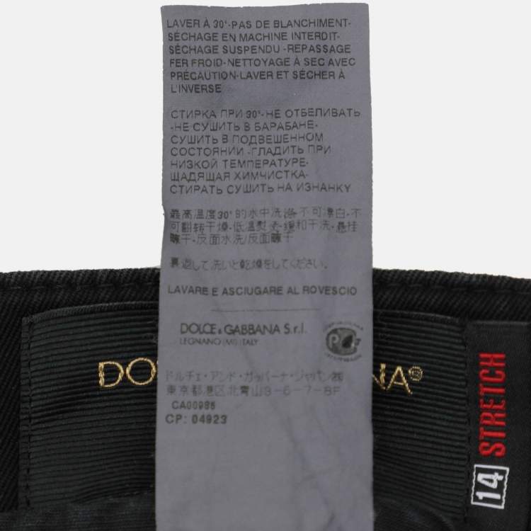 Pre Owned Dolce & Gabbana Black Denim Stretch Jeans S