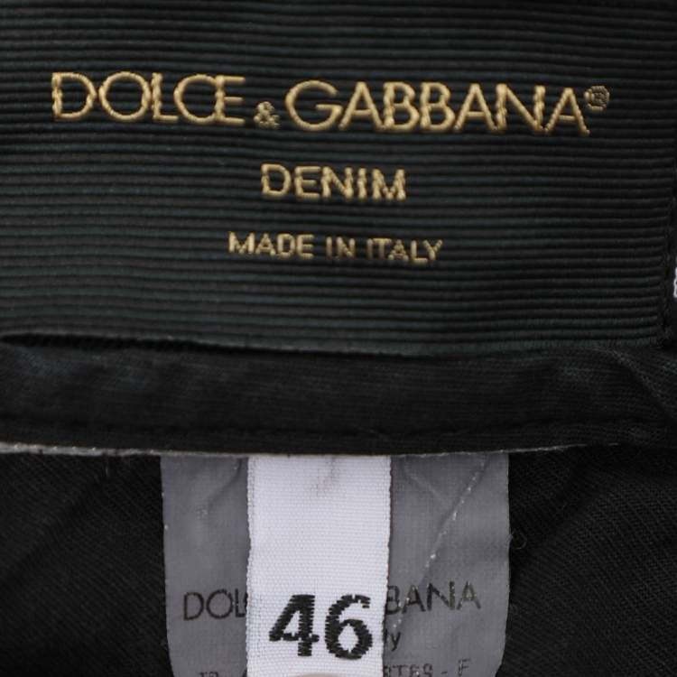 Pre Owned Dolce & Gabbana Black Denim Stretch Jeans S